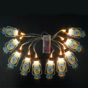 Cadena <span class=keywords><strong>de</strong></span> luces LED <span class=keywords><strong>de</strong></span> Ramadán Eid Mubarak, lámpara nocturna con forma <span class=keywords><strong>de</strong></span> <span class=keywords><strong>Castillo</strong></span>, para decoración <span class=keywords><strong>de</strong></span> fiestas musulmanas - Product Image 3