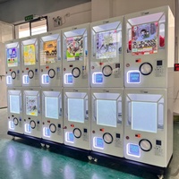 Mini machine à gachapon japonaise avec fonction de paiement par jeton, espèces et carte de crédit, distributeur de capsules, machine à gachapon, jouets en capsule