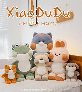 Lapin en peluche câlin poupée endormie chien paresseux poupée poupée de chiffon femme cadeau Super doux apaisant ours - Product Image 5