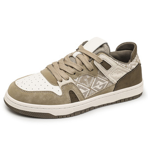 Men's Retro Color-<b>block</b> Low-top Sneakers 2026 Spring New Fashion Casual Shoes - Product Image 5