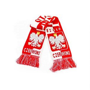 Écharpe de supporter de football personnalisée avec logo du club, en polyester tricoté, pas cher - Product Image 3