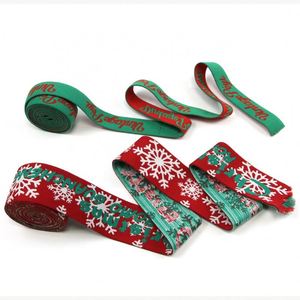 สายรัดยางยืดลายคริสต์มาส ลายกวางเรนเดียร์ ซานตาคลอส มนุษย์หิมะ ทำจากโพลีเอสเตอร์ สำหรับตกแต่งเสื้อผ้า ชุดชั้นใน และขอบเอว - Product Image 5