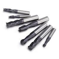 Fraise à queue carrée en carbure de tungstène à 6 dents pour routeur CNC, pour le traitement des métaux
