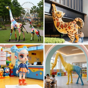 Glass Fiber Sculpture Entrance Decoration Custom <b>Large</b> <b>Art</b> Sculpture Outdoor Image Internet Popular Trendy Toy Decoration Model - Product Image 2