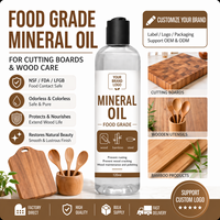 Aceite mineral de grado alimentario LFGB certificado para el cuidado de bloques de corte de bambú y madera OEM etiqueta privada