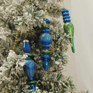 Décoration de Noël artisanale en verre, vente chaude d'usine, ornements de Noël suspendus faits à la main, couleurs personnalisables - Product Image 2