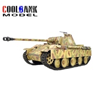 Tanque RC a Escala 1/16, Modelo de Tanque Alemán Panther Ausf G de la Segunda Guerra Mundial, Control Remoto IR+BB de 2.4Ghz, Batería Incluida, Juguetes para Regalos de Aficionados