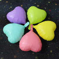 Ballons macaron de couleur bonbon, 5 pièces, 18 pouces, en feuille d'aluminium, ronds, en forme d'étoile, en cœur, décoratifs pour fête de mariage