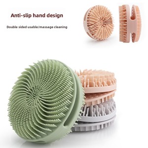Dual-Sided Design 2-in-1 Silicone Body Scrubber Body Buffer Scrubber for Sensitive Skin Body <b>Shower</b> Scrubber Exfoliating Brush - Product Image 5