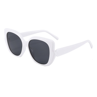 Lunettes de soleil tendance pour femmes Twooo T1345 surdimensionnées personnalisées UV400, style œil de chat, 2026