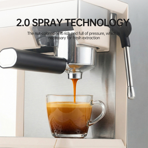 เครื่องชงกาแฟเอสเปรสโซ 20 บาร์ เครื่องชงกาแฟขนาดกะทัดรัดพร้อมหน้าจอสัมผัส LED และเครื่องทำฟองนม เครื่องชงกาแฟอิตาลีสำหรับคาปูชิโน่ - Product Image 4