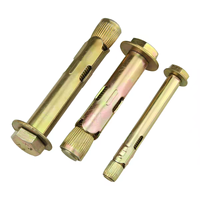 Kit d'ancrage à manchon pour boulons d'expansion, diamètre 10 mm, électrogalvanisé, pour fixation de plaques de base de dalles, travaux de construction