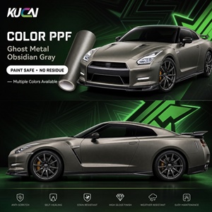 Film de protection automobile KUCAI Ghost Metal Obsidian Gray TPU, auto-réparant, anti-rayures, anti-UV, anti-sable, changeant de couleur - Product Image 1
