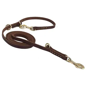 Guinzaglio Retrattile per Cani, Guinzaglio Multifunzione in Pelle per Animali Domestici, Guinzaglio da Addestramento Mani Libere con Due Ganci per Uno o Due Cani - Product Image 1