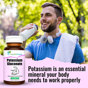 Comprimés de Gluconate de Potassium OEM pour l'Hydratation par Gel de Cellulose et l'Équilibre Électrolytique, Soutien de la Fonction Musculaire, Potassium - Product Image 6