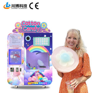 OEM Commercial Full Automatic <strong>Cotton</strong> <strong>Candy</strong> Machine Kids Sweet <strong>Sugar</strong> <strong>Candy</strong> Floss Vending Machine For Commercial - Product Image 1