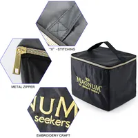 Sac isotherme réutilisable et recyclable 600D avec fermeture éclair, personnalisable avec logo, pour livraison de repas, sac fourre-tout thermique à bandoulière