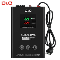 Régulateur de tension automatique de haute qualité 500VA-3000VA ZX AVR montage mural mince 220V monophasé AC approvisionnement d'usine écran LCD SVC