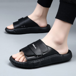 Designer's 2026 Summer New Style Men's Zig-Zag Sandals - Breathable Leather Sandals for Comfortable and Fashionable Men's <b>Shoes</b> - Product Image 4