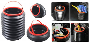 Seau <span class=keywords><strong>de</strong></span> <span class=keywords><strong>rangement</strong></span> pliable portable, organisateur <span class=keywords><strong>de</strong></span> coffre <span class=keywords><strong>de</strong></span> voiture pliable avec conteneur pour dossier et plateau pratique - Product Image 6