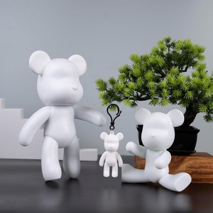 Kits de <span class=keywords><strong>peinture</strong></span> ourson goutte à goutte personnalisés pour bricolage, outils de versement de peintures fluides acryliques avec boîte à ours - Product Image 3