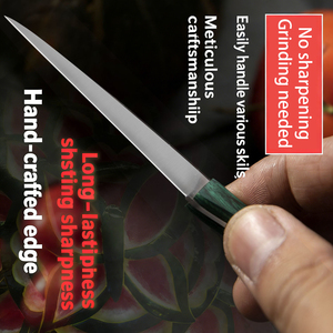 Set di <span class=keywords><strong>Coltelli</strong></span> da Cucina <span class=keywords><strong>per</strong></span> Intaglio, Scultura e Modellazione, <span class=keywords><strong>per</strong></span> Incisione, Pelatura di Frutta e Verdura, in Metallo Durevole con Manico in <span class=keywords><strong>Legno</strong></span> - Product Image 5