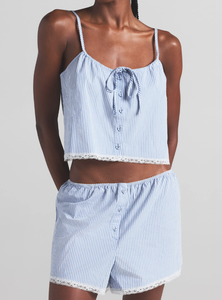 Conjuntos de pijama de algodón con logotipo privado y etiqueta personalizada, Conjunto de pijama de mujer, camisola, conjunto de <span class=keywords><strong>ropa</strong></span> de dormir sin mangas para mujer - Product Image 2