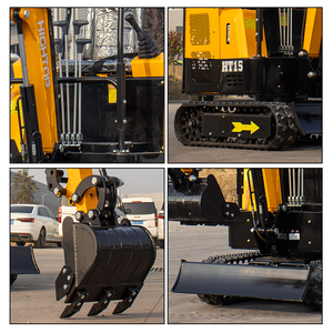 HT15 Hydraulic Mini Excavator 1.5Ton Capacity Digging Height 1500 kg <b>Machine</b> Weigh Garden Construction - Product Image 3