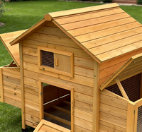 Vente en gros de poulaillers en bois de luxe personnalisés, imperméables et durables, cage spéciale pour poules pondeuses, maison pour animaux de compagnie écologique en plein air