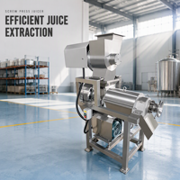Industriële automatische hoogproductieve koudgeperste fruit- en groentesapcentrifuge schroefpersmachine PLC-besturing 220V/380V