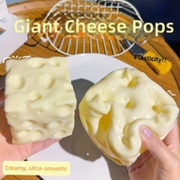 Jouet à presser en forme de beurre et de fromage, anti-stress, malléable, en caoutchouc thermoplastique non-rétractable avec forte adhérence par les doigts
