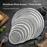 Ventes directes d'usine Pizza outils cuisine outil de cuisson en alliage d'aluminium Pizza tamis gril maille écran four filet de cuisson