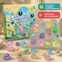Jouets Squishy en TPR Souple à Paillettes Transparentes en Gros, Jouets Anti-Stress à Rebond Lent, Cadeaux pour le Jeu