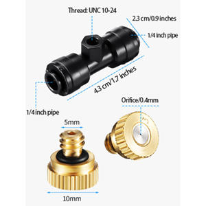 Sistema de nebulización para enfriamiento de patios con boquillas de microaspersión y manguera de PVC, control manual, efecto de nebulización fina - Product Image 2