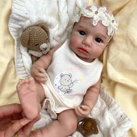 Poupée Bébé Reborn Réaliste en Silicone de 18 Pouces, Faite à la Main, Corps Entier Pondéré, Jouet de Collection pour Enfants, Cadeau