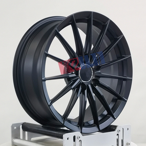 Jantes en alliage forgé concaves 18 <span class=keywords><strong>19</strong></span> 20 22 24 pouces noires pour voiture, jeu de roues personnalisé avec ajustement ET PCD pour performance - Product Image 4