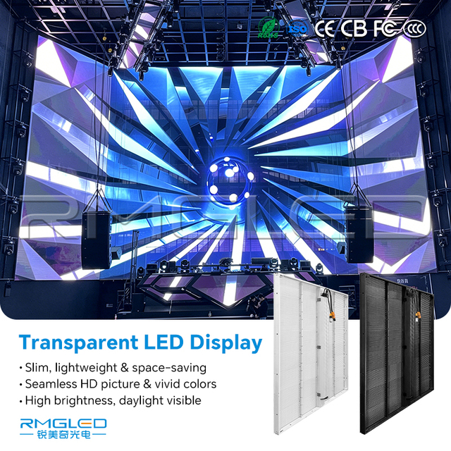 High Brightness Glass Window Transparent Flexible Led Display Film Transparent Led Display Grid Transparent LED Screen