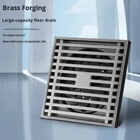 Filtre désodorisant tout en cuivre pour drain de sol, lévitation magnétique, design moderne et simple, salle de bain, douche, grande capacité