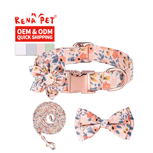 Ingrosso logo personalizzato Design regolabile fiore collare per cani guinzaglio - Product Image 1