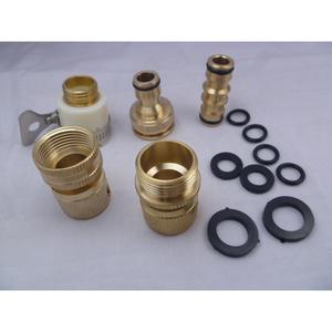 Conector de Agua Desmontable de Doble Extremo de 4/6 Puntos, Totalmente de Cobre, Conector Rápido Universal para Tuberías de Agua Estándar - Product Image 6