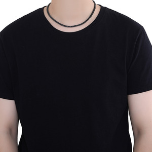Collar de Tenis Personalizado de Hip Hop, Chapado en Oro Negro, Cadena de Tenis con Circonitas Cúbicas Negras de 4 mm, para Hombre - Product Image 4
