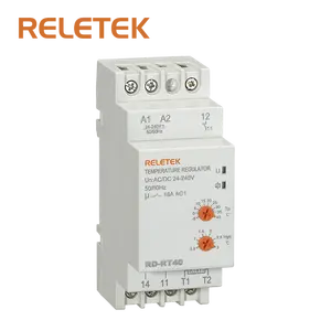 RETELEK 온도 조절기 RD-RT40,AC/DC24-240V,50/60HZ, 출력 접촉 1C/O-16A/250V, 모듈 Din 레일 장착, 릴레이 공급 업체