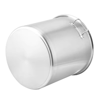 Marmite de cuisson commerciale 50/100L pour restaurant, grande marmite à soupe en acier inoxydable, ustensile de cuisson robuste pour induction, grandes marmites de cuisson