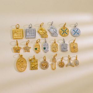 Pendentif en or 14 carats, bracelet à bande plate en acier renforcé, couleur originale, vente en gros professionnelle, réduction sur les achats en gros - Product Image 1