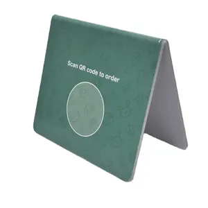 URL numérique intelligente et programmable double face <span class=keywords><strong>pliable</strong></span> Google Facebook Tiktok Support de <span class=keywords><strong>table</strong></span> pour médias sociaux Menu Nfc - Product Image 1