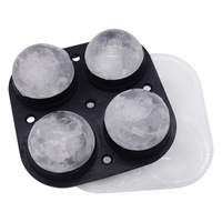 Kingwise – machine à glaçons pour la maison et la cuisine, vente en gros, plateau rond réutilisable en silicone, 4 paquets, moule à glaçons pour whisky personnalisé