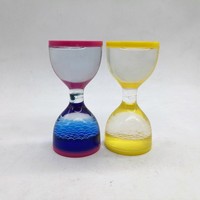 OEM ODM Personnalisation Créative Décoration Flottante en Résine à Mouvement, Minuteur Liquide en Acrylique Anti-stress, Jouet Fidget, Cadeau Souvenir
