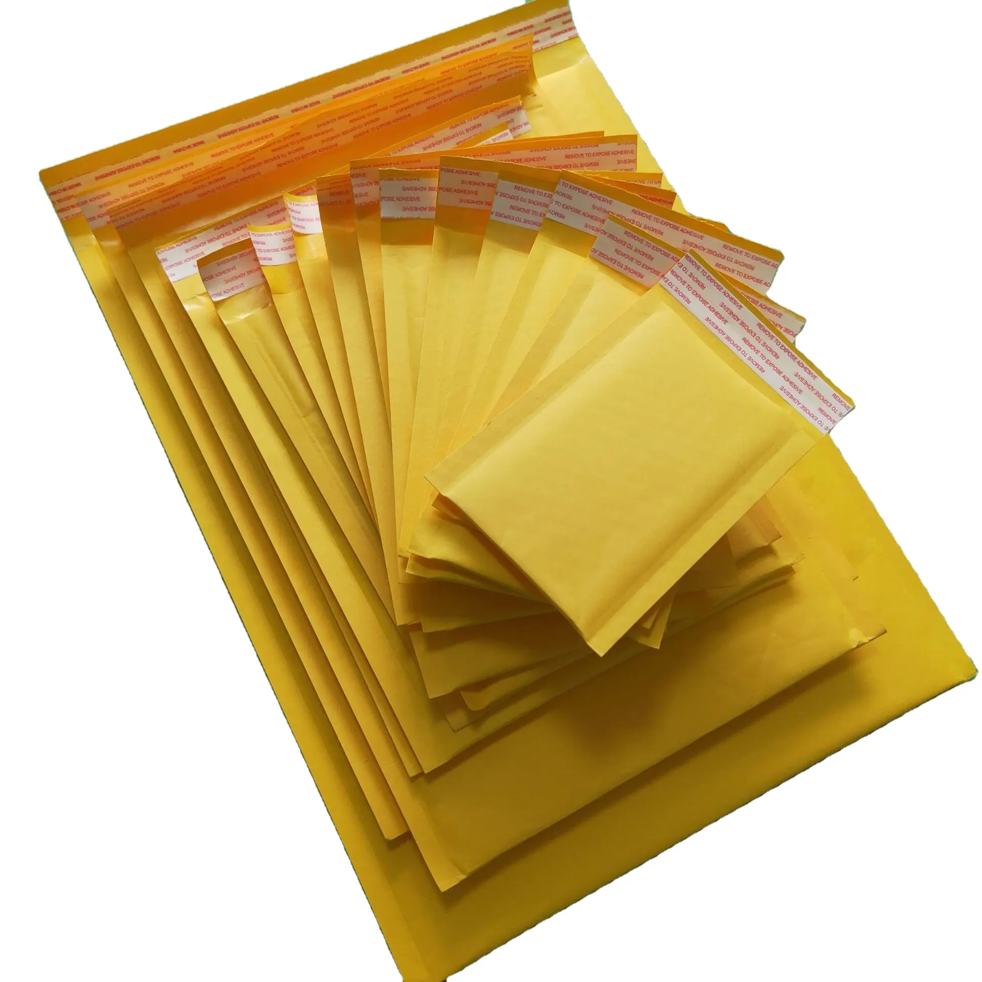 Экологически чистая Водонепроницаемая коричневая пузырчатая Упаковка из крафт-бумаги для доставки почтовых отправлений