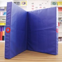 Tapis de gymnastique en mousse et en cuir pvc imperméable à l'eau pliable pliable tapis d'exercice en mousse pliable