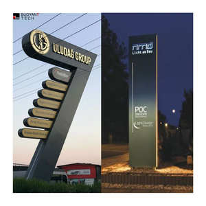 Panneau d'orientation extérieur autoportant pour garage automobile, logo lumineux, enseigne publicitaire pour station de lavage de voitures - Product Image 1